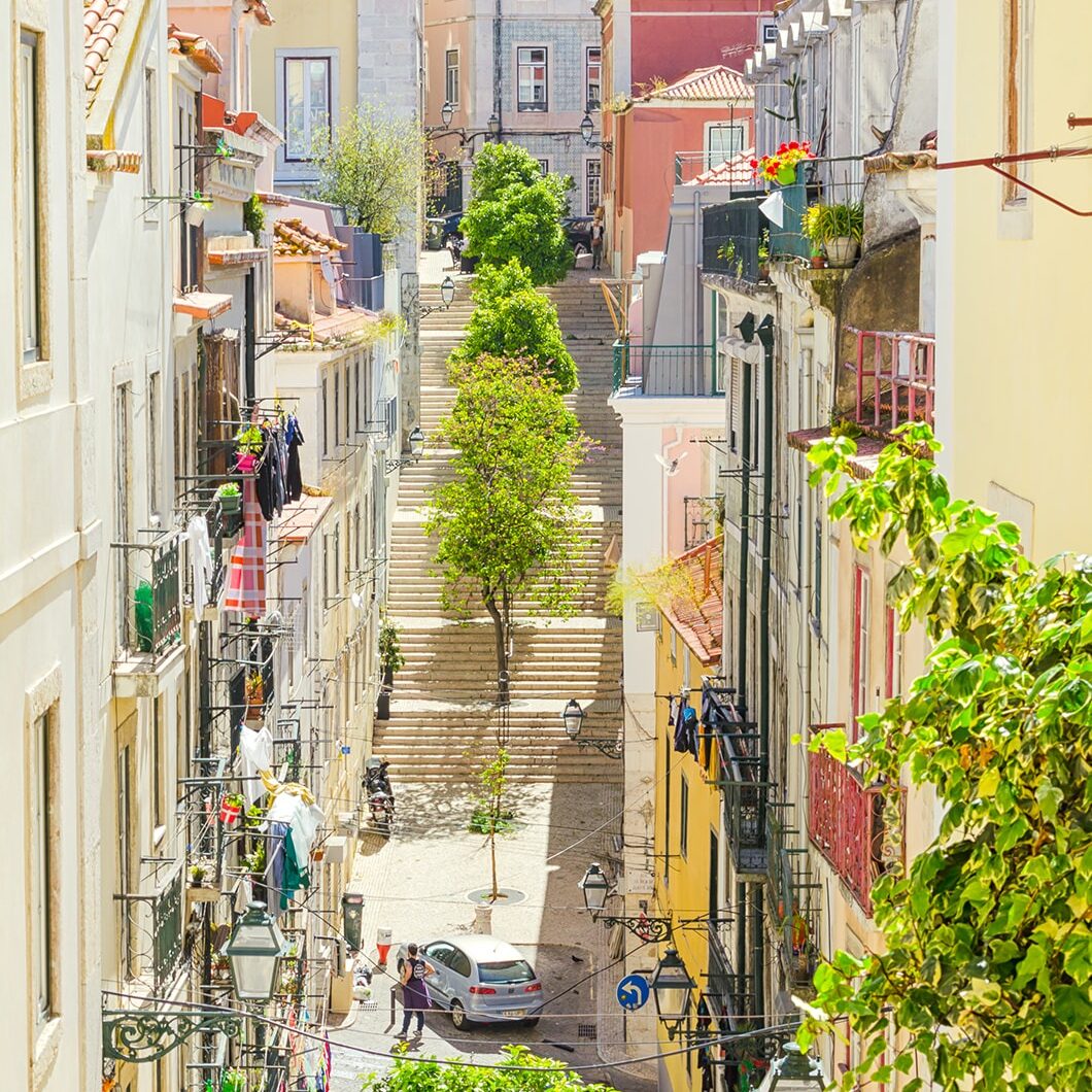 Lissabon - kleurrijke straatjes
